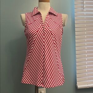 Chic Striped Sleeveless Top